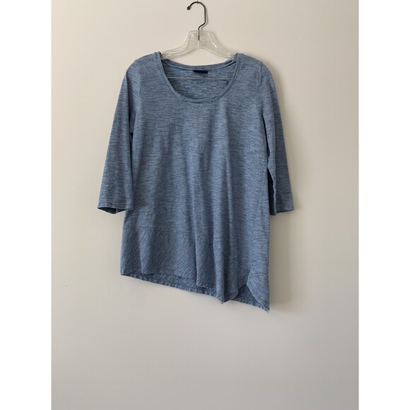 J. Jill pure jill indigo Tunic top Blue White Size Small - Picture 1 of 4